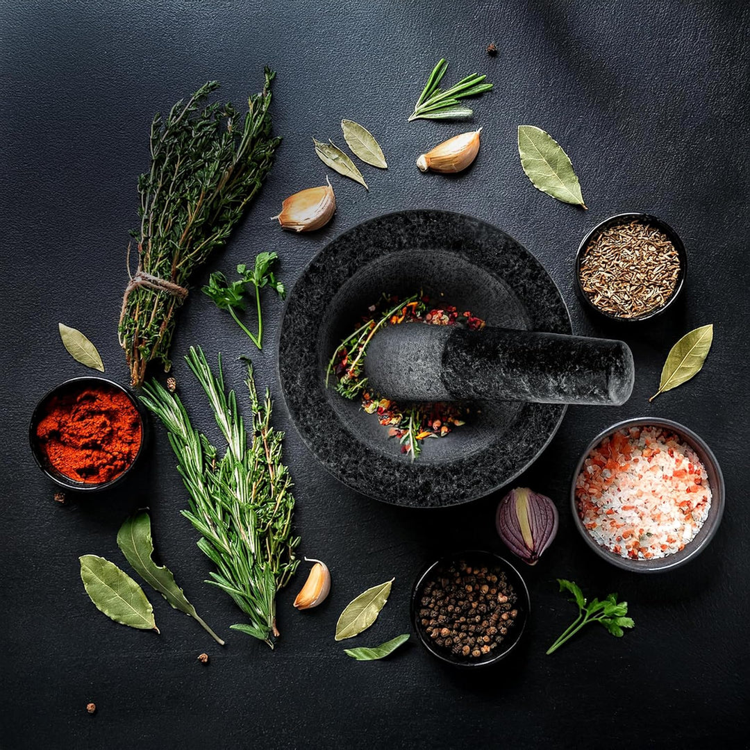 Mörser | Stössel | Granito | Klein Ø 10 cm | Granit | Granitmörser | Culinaris