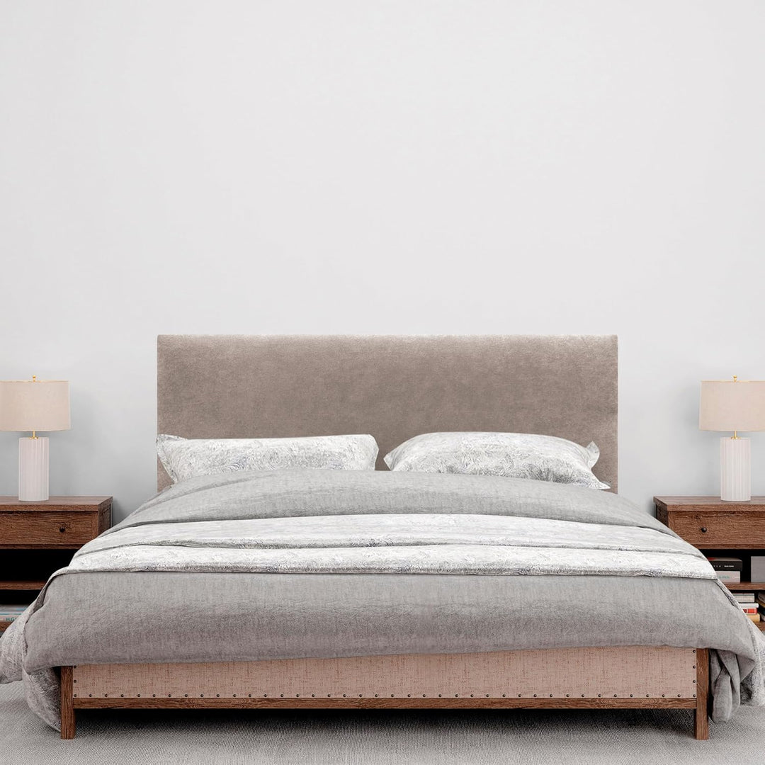 DHOME Kopfteil aus Kunstleder oder Stoff AQUALINE Glattes gepolstertes Kopfteil Luxusbett Kopfteil (