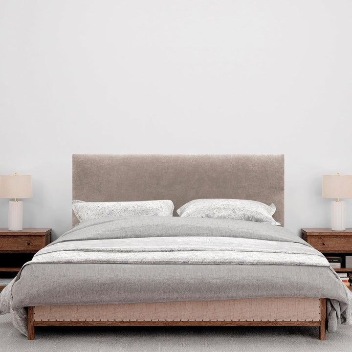 DHOME Kopfteil aus Kunstleder oder Stoff AQUALINE Glattes gepolstertes Kopfteil Luxusbett Kopfteil (