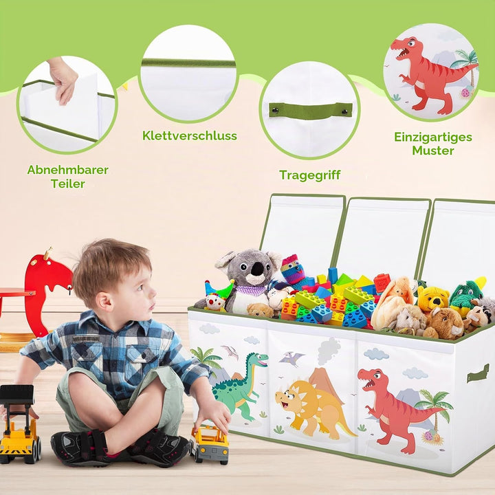 Extra Gross Aufbewahrungsbox, Faltbare Spielzeugkiste mit Deckel&amp;Griff, Oxford spielzeug aufbewahrun