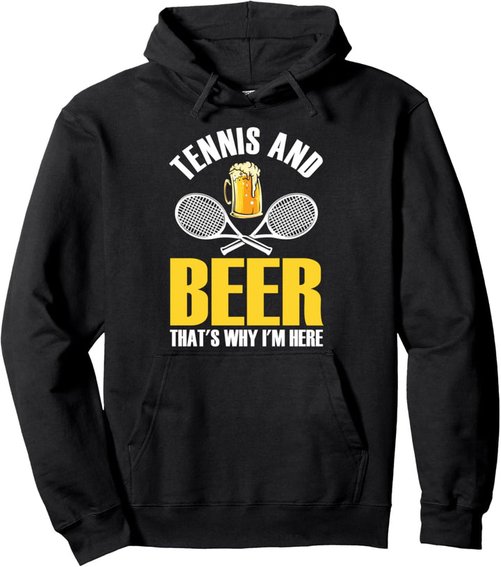 Tennis Tennisschläger - Bier Tennisball Tennisspieler Pullover Hoodie