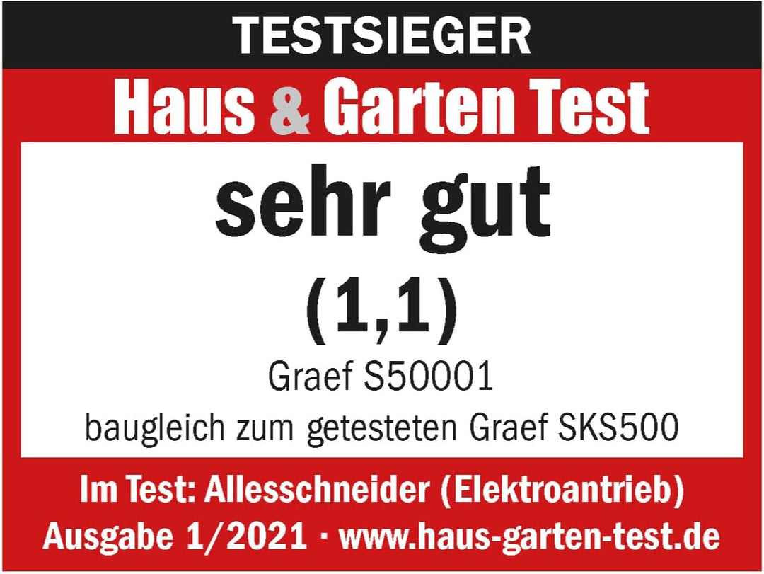 GRAEF Allesschneider S50001 inkl. Aufbewahrungsbox &amp; MiniSlice-Aufsatz, weiss