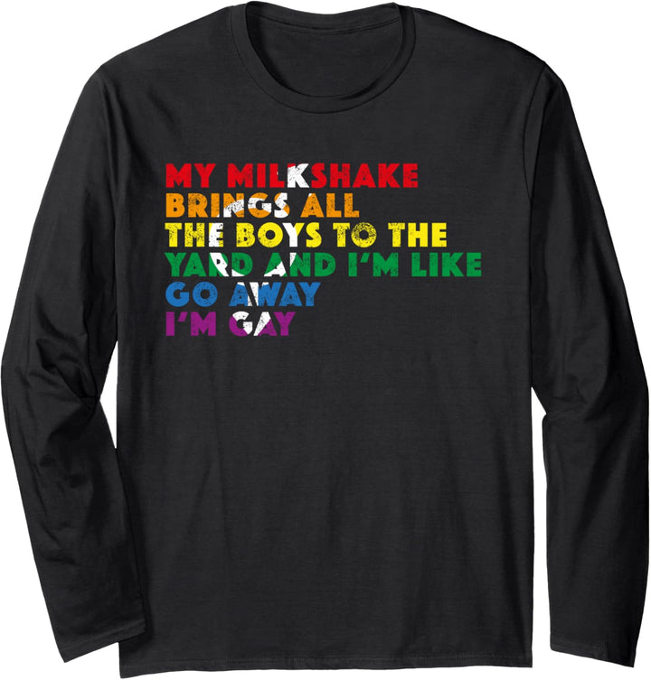 Gay Pride Monat Regenbogen Fahne Sprüche Schwulen Outfit Langarmshirt