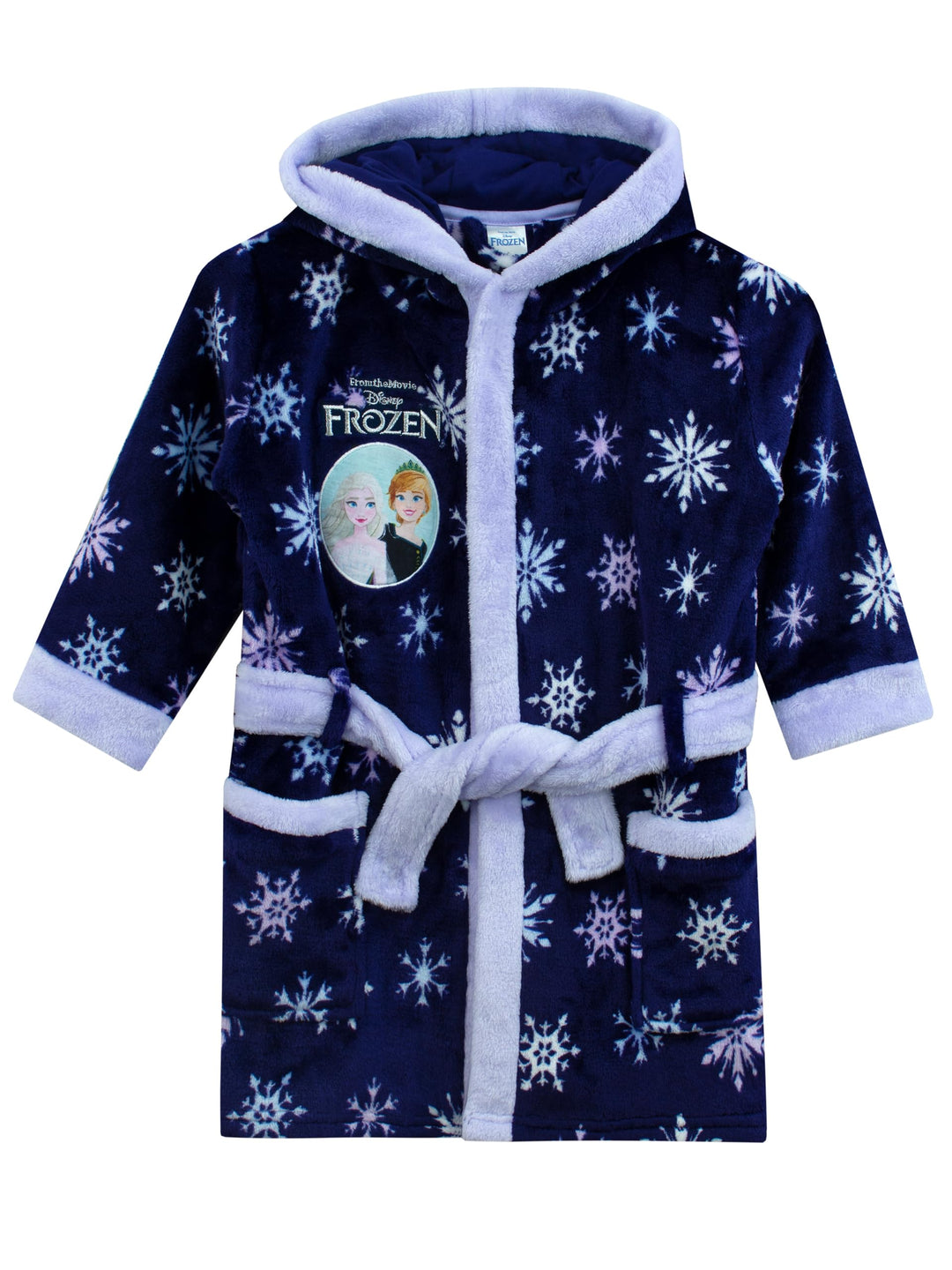 Disney Frozen Bademantel | Kinder Bademantel Elsa Und Anna | Morgenmantel Mädchen 92 Blau, 92 Blau