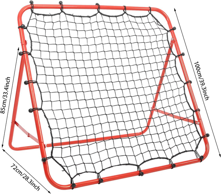 100 x 100cm Rebounder für Fussball, Fussball Rebounder Netz, Fussball Zubehör, Fussball Abprallnetz,