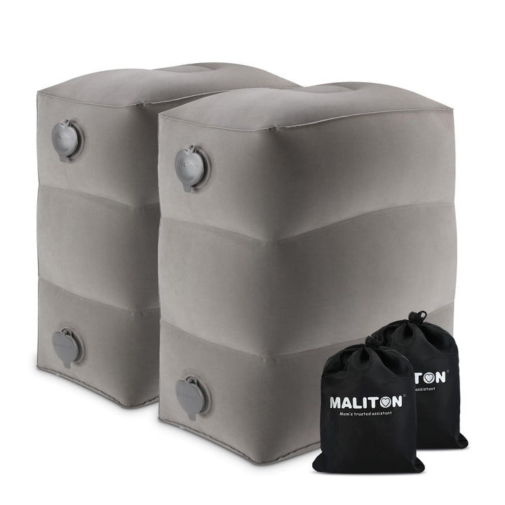 Maliton Fussstütze Flugzeug，Aufblasbare Fussstütze Kissen für Reisen Auto & Zuhause & Büro, Höhenver