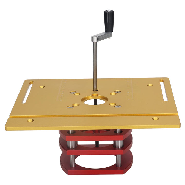 Router Lift Kit Manuelles Heben Router Lift System Kit Router Table Saw Insert Grundplatte für Route