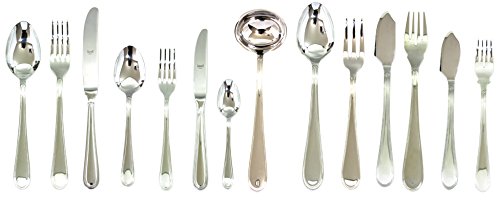 Mepra 101028113P Hohlgriff Norma Besteck Set 113, Silber