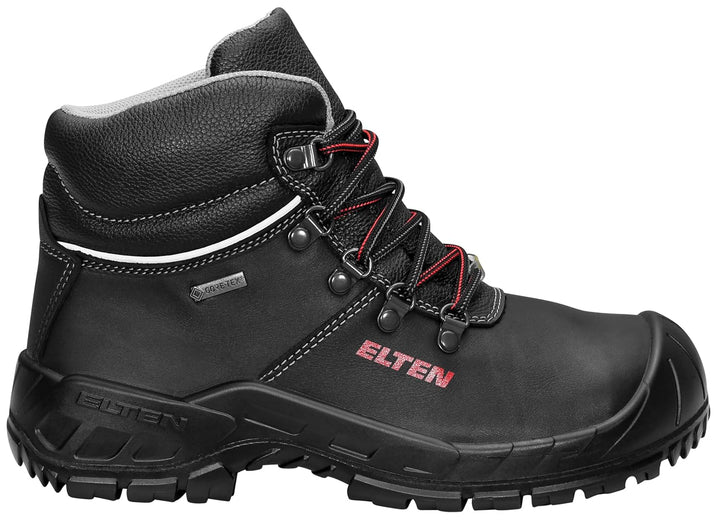 ELTEN Sicherheitsschuhe RENZO GTX XW Mid ESD S3 CI, Herren, Leder, Stahlkappe, leicht, robust, Schwa