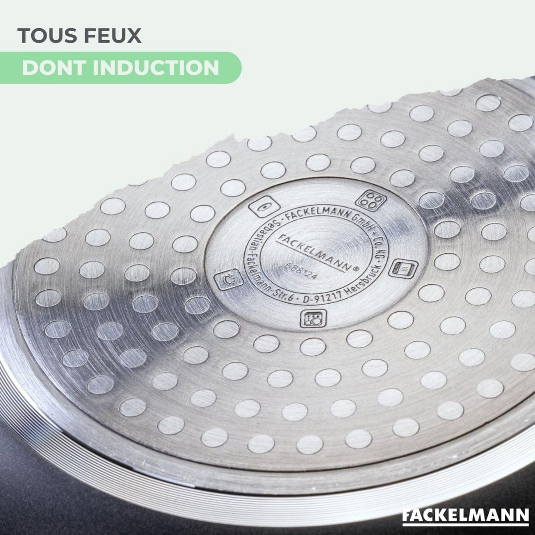 Fackelmann 9429350 Pfannen-Set, 2-teilig, Antihaftbeschichtung, Keramikbeschichtung, 24 und 28 cm, P