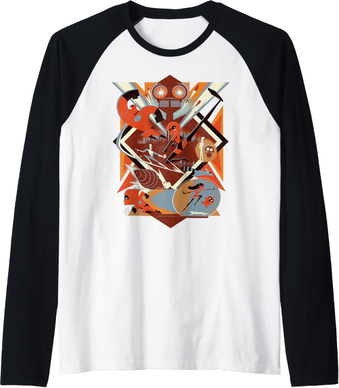 Disney Pixar Incredibles 2 Vintage-Poster Raglan