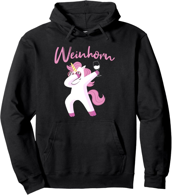 Weinhorn - Lustiges Wein Pullover Hoodie