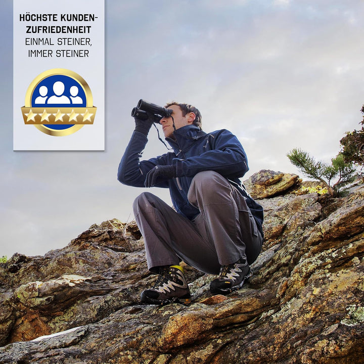 STEINER Fernglas Wildlife 8x24 - Deutsche Qualitätsoptik, Scharfe Und Kontrastreiche Bilder, kompakt