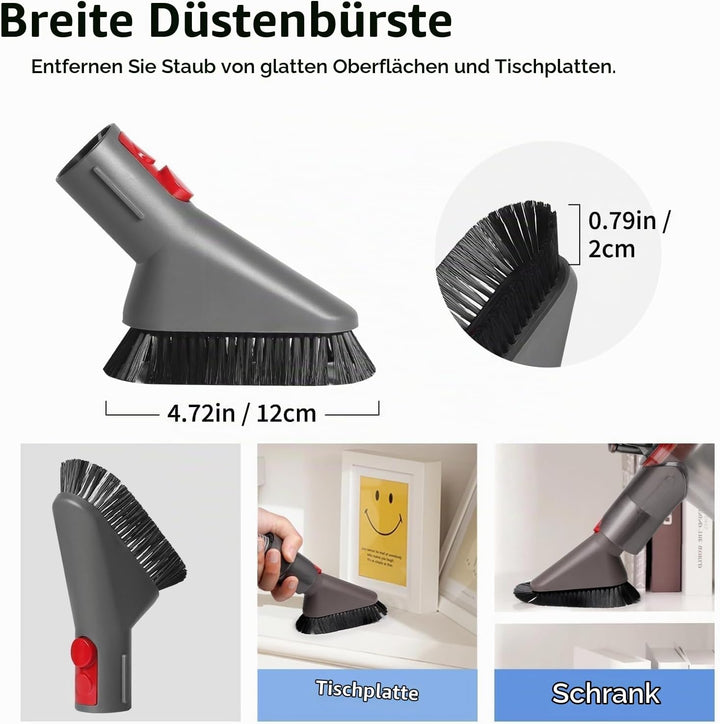 5 Stück Staubsauger Zubehör Set für Dyson Gen5 V7 V8 V10 V11 V12 V15 SV10 SV11, Staubsauger Ersatzte