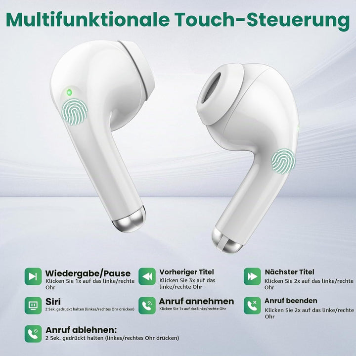 Kopfhörer Kabellos für iPhone 17 16 Pro Max 14 13 12 11,In Ear Kopfhörer Bluetooth mit Mikrofon Wire
