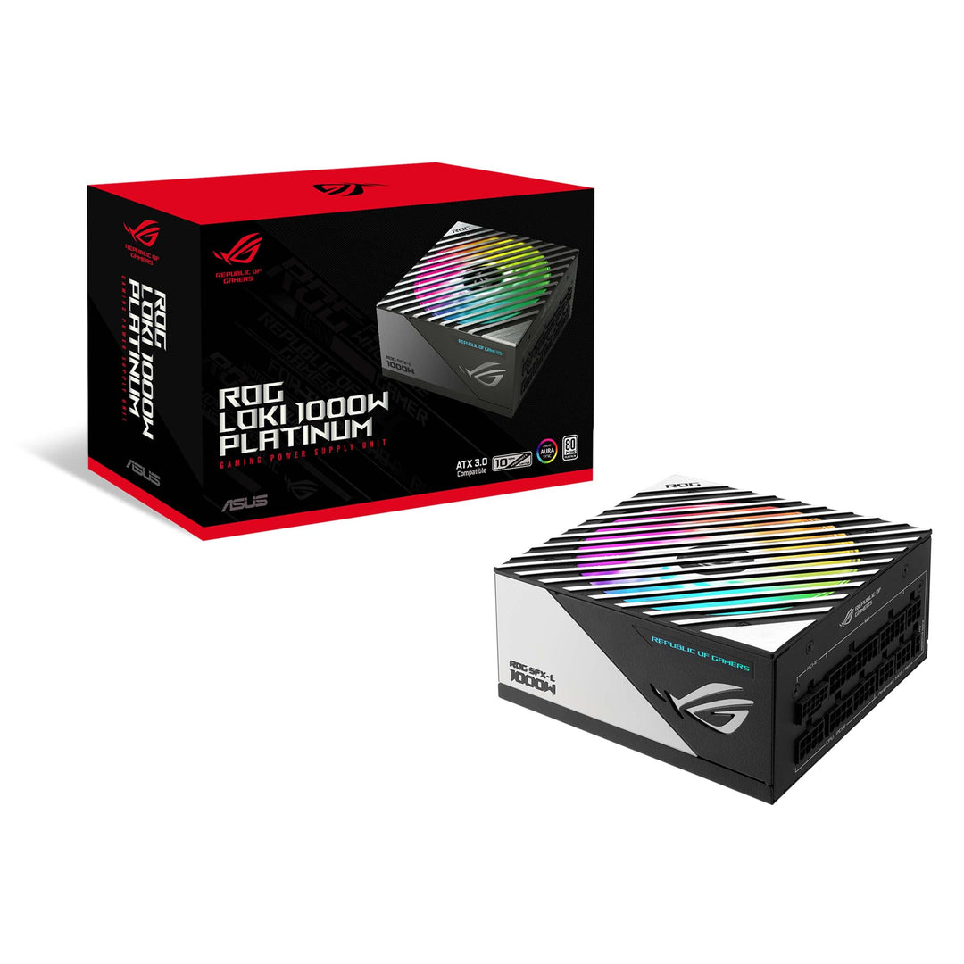 ASUS ROG Loki SFX-L 1000W Platinum (Vollmodulares Netzteil, 80+ Platinum, 120mm PWM ARGB Lüfter, Aur