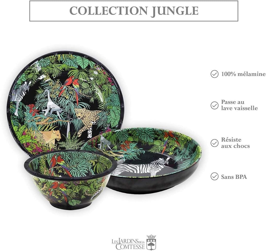 Les Jardins de la Comtesse Grosser Suppenteller ideal als Suppenteller oder Pastateller – Melamin –