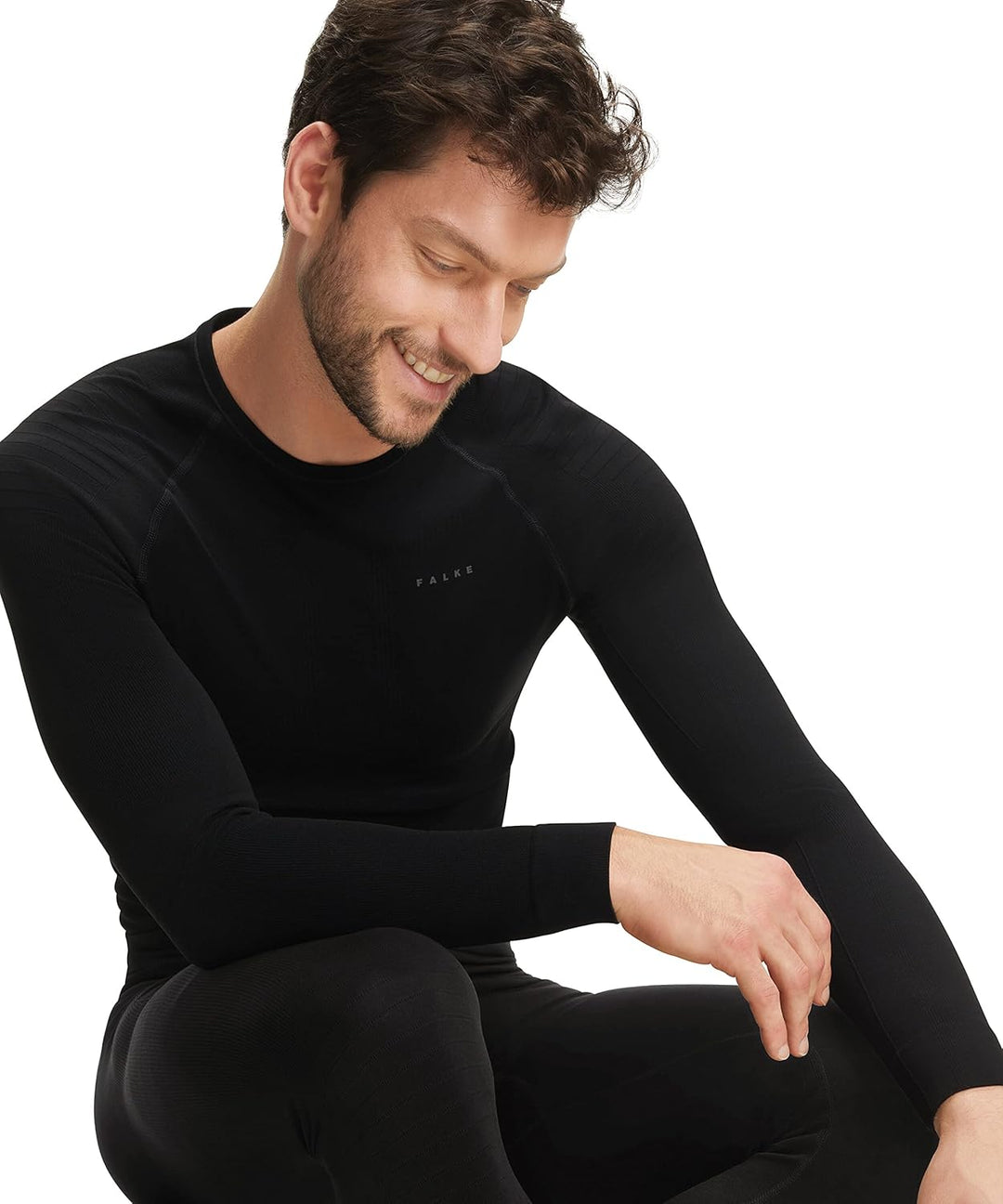 FALKE Herren Baselayer-Hose Maximum Warm Long M Ti Funktionsmaterial Schnelltrocknend 1 Stück S Schw