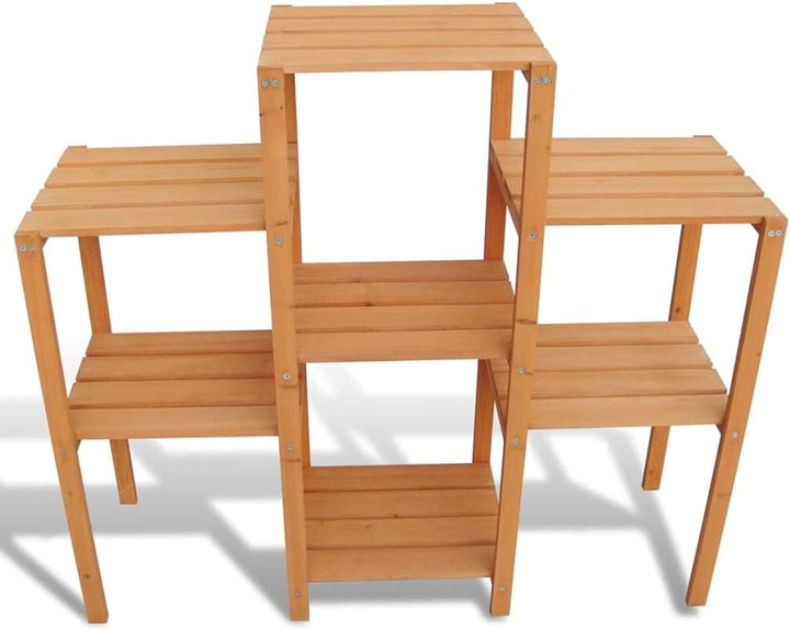 vidaXL Holz Blumentreppe Blumenregal Pflanzenständer Blumenständer Garten