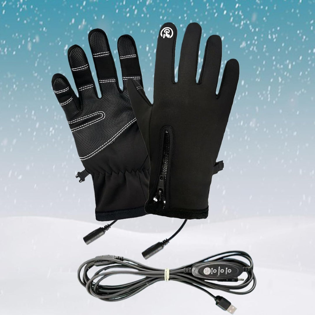 Elektrische Heizhandschuhe | USB-aufladbare Touchscreen-Heizhandschuhe,3 Stufen Heizmuffen Für Damen