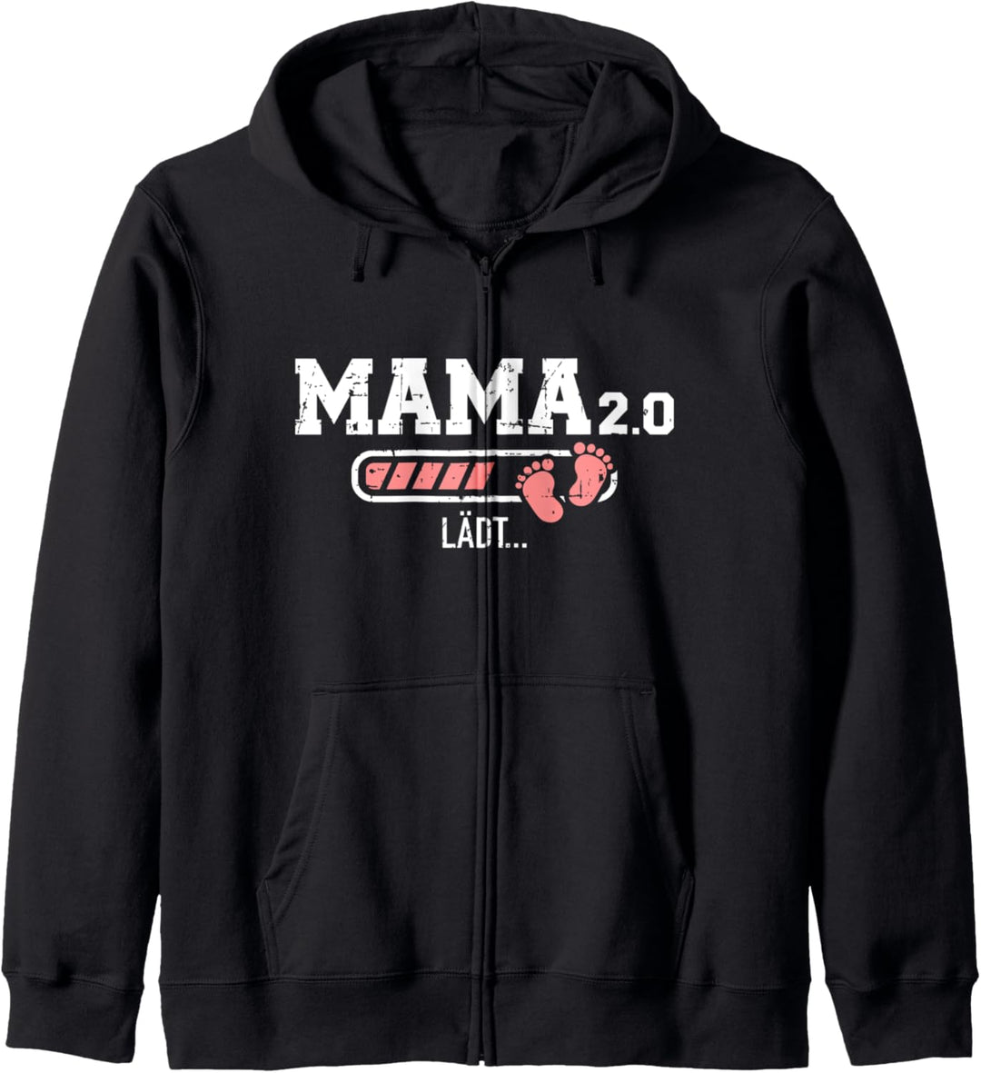 Zweifache Mama 2.0 Ladebalken lädt Kapuzenjacke