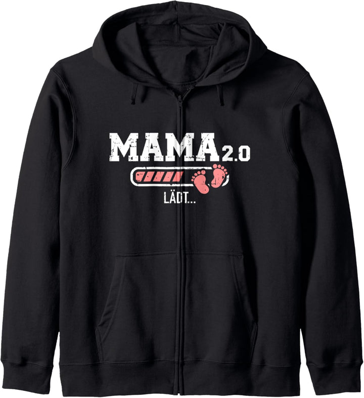 Zweifache Mama 2.0 Ladebalken lädt Kapuzenjacke