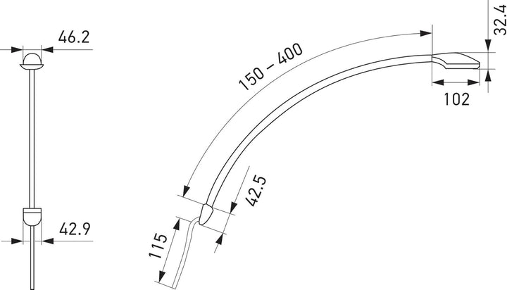 HELLA - Leseleuchte - LED - 24/12V - 3.0W - LED - Anbau - Lichtscheibenfarbe: glasklar - LED-Lichtfa