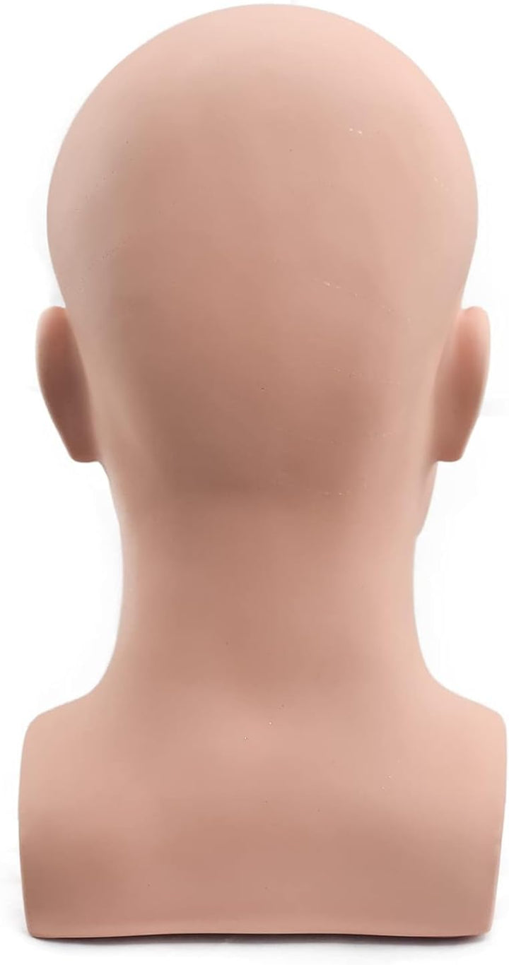 Schaufensterpuppenkopf, männlich, glänzend, für Kopfhörer, Hüte, Perücken, Schmuck, Schwarz (L90FS-P
