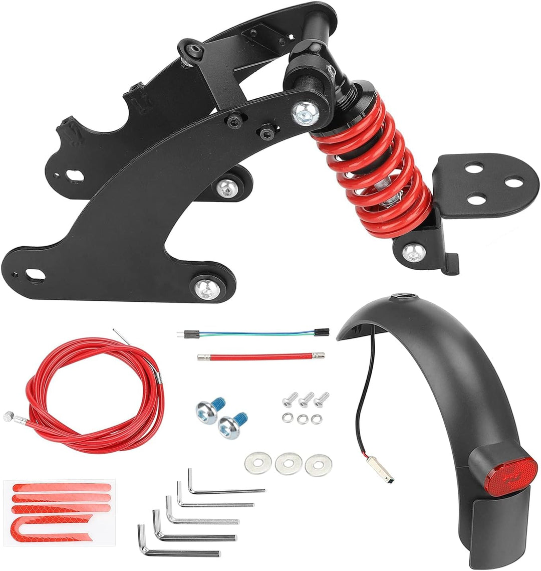 ulip Stossdämpfer-Set hinten Elektroroller Stossfänger Stossdämpfung Rücklicht Zubehör für Scooter X