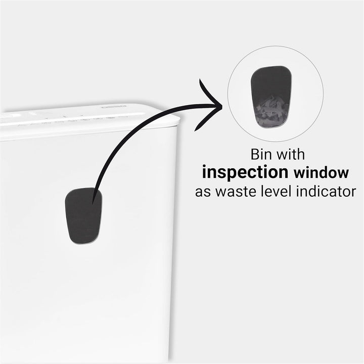 DESQ® Aktenvernichter 8 Blatt - Partikelschnitt 4 x 38 mm, Sicherheitsstufe P4, 15 Liter, Leiser Bet