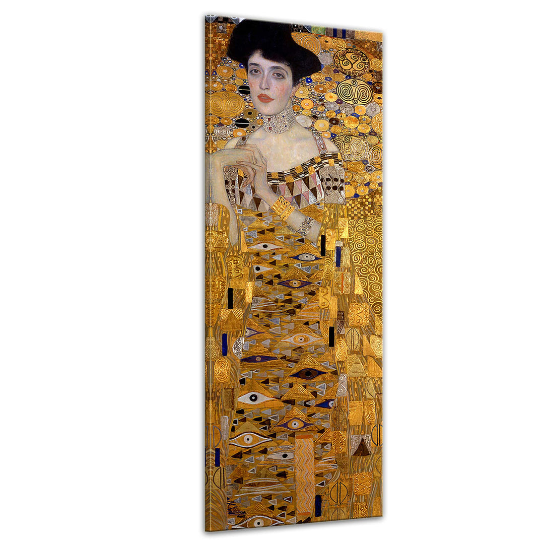 Bilderdepot24 Bild auf Leinwand | Gustav Klimt Adele Bloch Bauer I in 30x90 cm als Wandbild | Wand-d