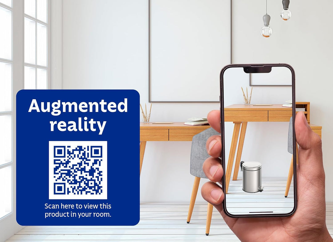 Tretmülleimer Edelstahl, 5 l 5 Liter, 5 Liter