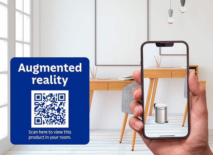 Tretmülleimer Edelstahl, 5 l 5 Liter, 5 Liter