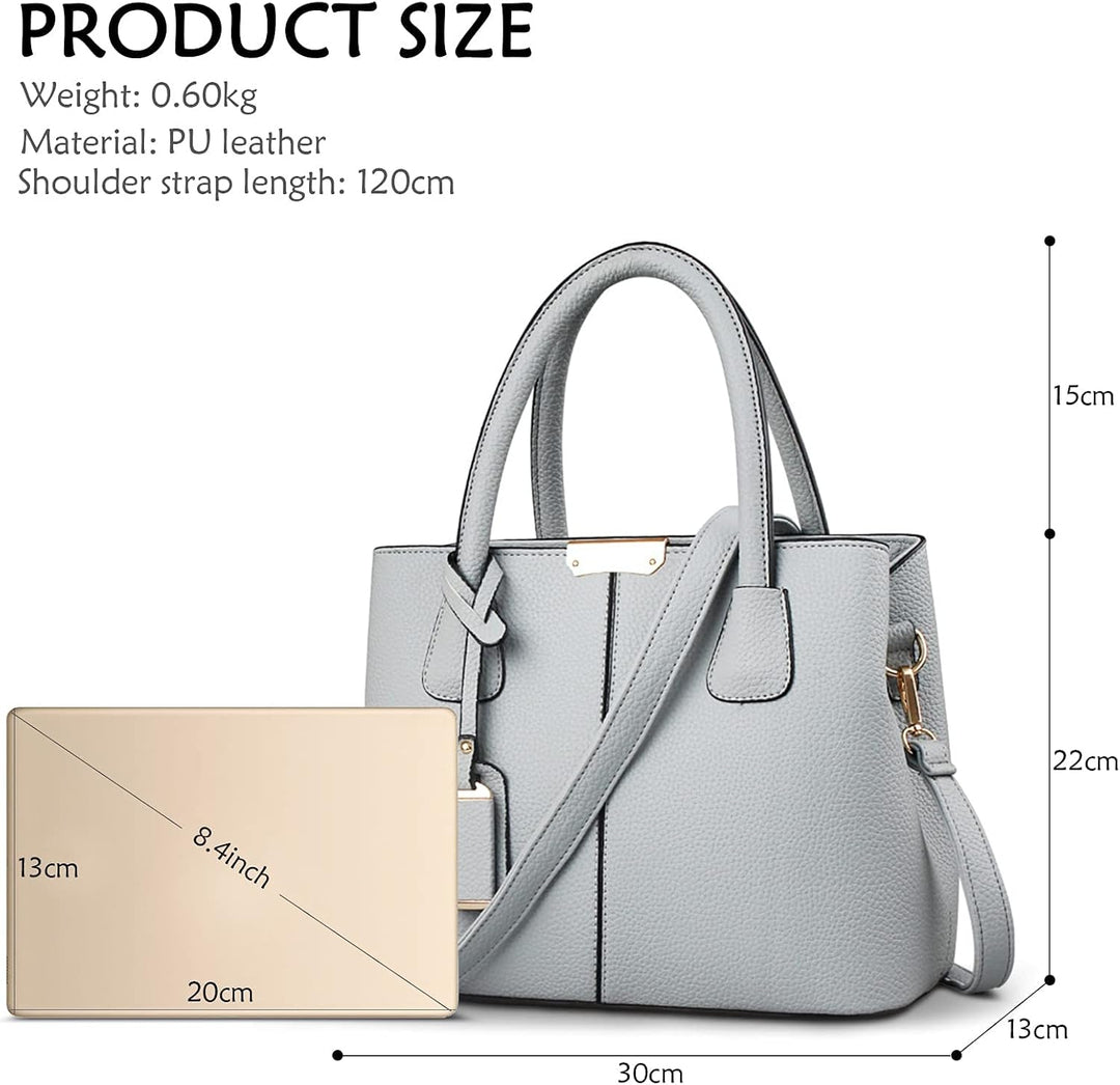DIRRONA Elegant Damen Handtasche Schultertasche Gross Kapazität Umhängetasche Beiläufig Reise Tasche
