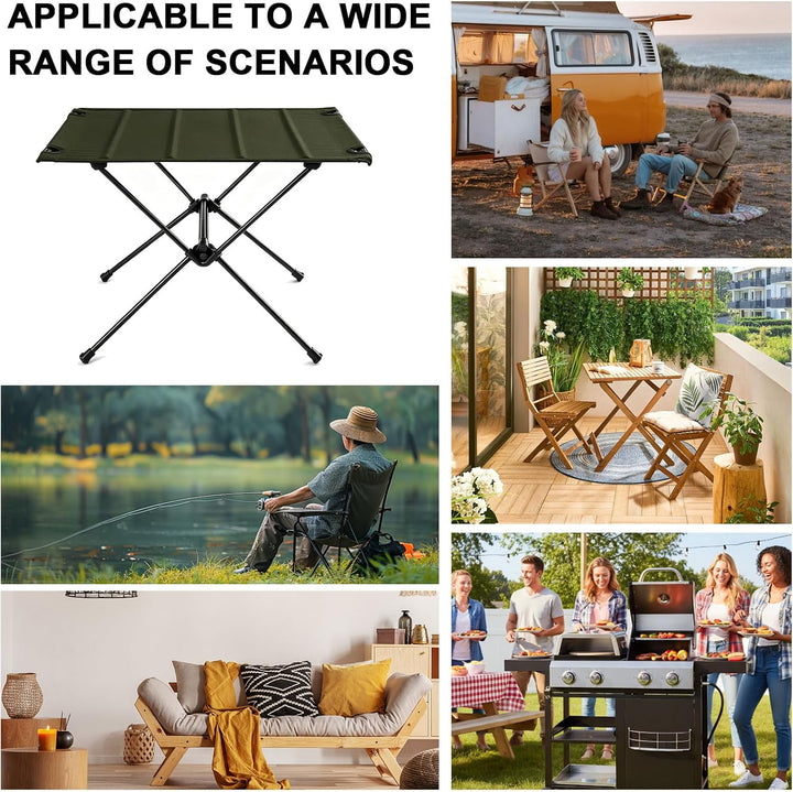 Klappbarer Campingtisch Ultraleicht und stabil, Tragbarer Outdoor Tisch mit praktischer Tragetasche,
