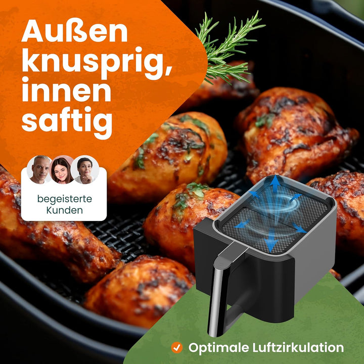 2x Premium Spritzschutz Ninja AF400EU | Spritzschutz Airfryer Ninja [TESTSIEGER] Ninja Heissluftfrit