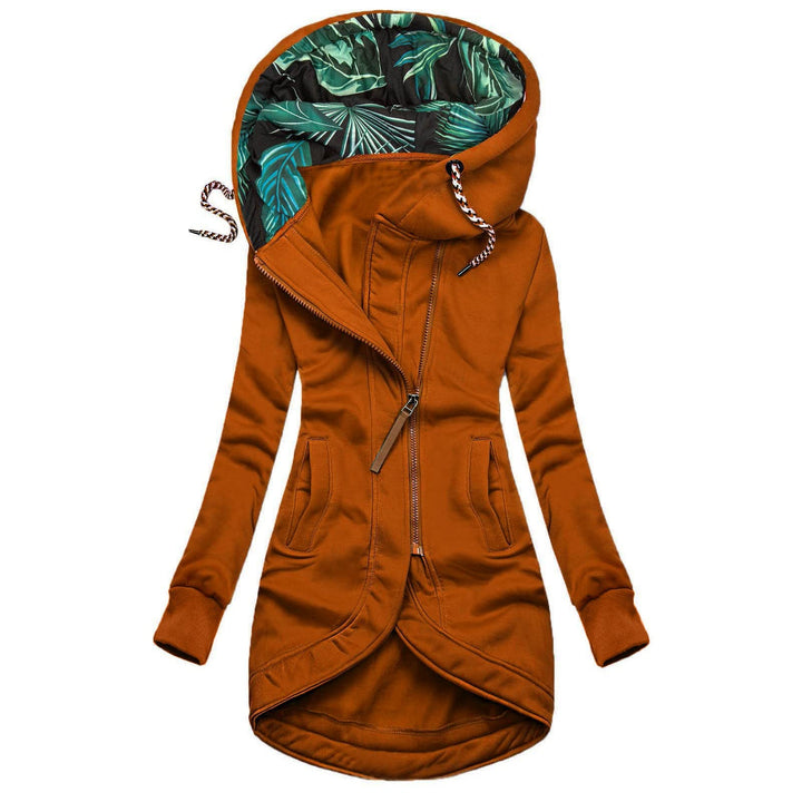 Ansenesna Sweatjacke Damen Lang Mit Kapuze Lange Winterjacke Damen Warm Elegant Wintermantel Reissve