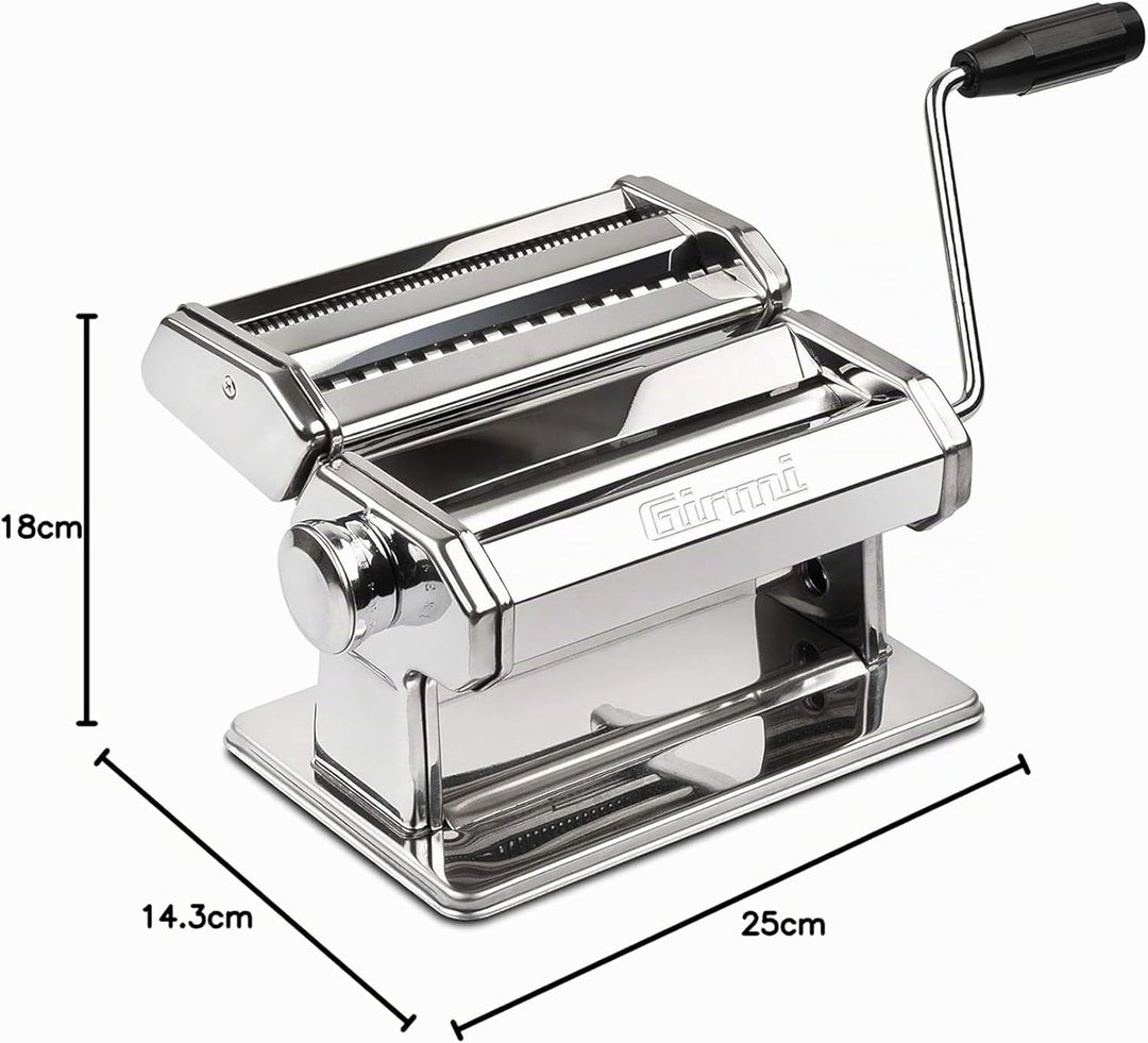 Girmi IM90 Nudelmaschine, 9 Einstellungen, Aluminiumrollen 15 cm,