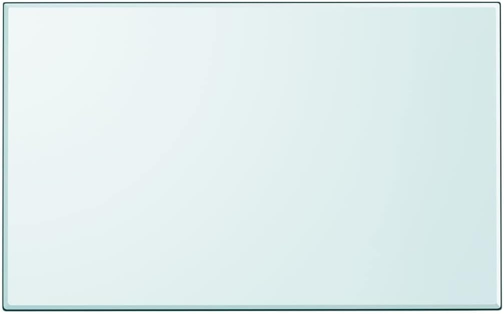 homiuse Tischplatte aus Gehärtetem Glas 1000x620 mm Transparent Rechteckig Desktop Gehärtetes Glas T