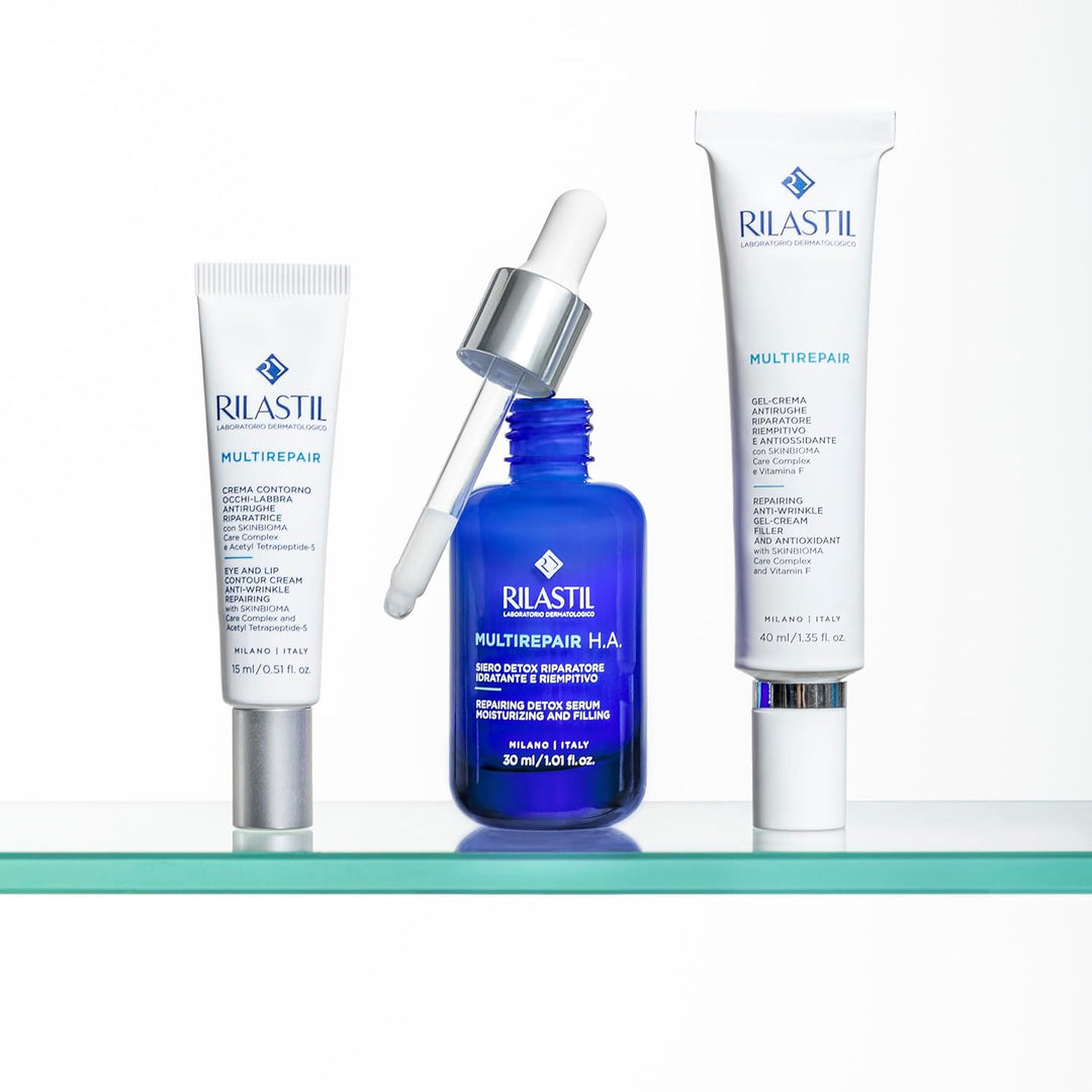 Rilastil Multirepair H.A. Detox-Serum, Antioxidant und Reparatur, feuchtigkeitsspendend und füllend