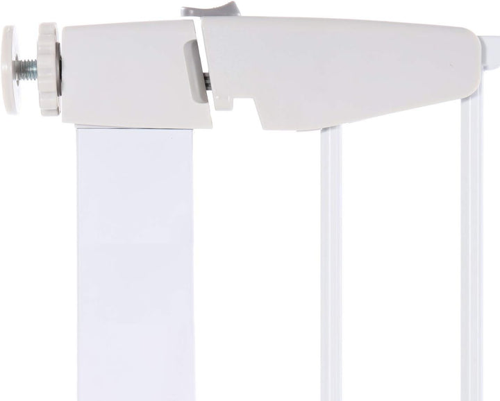 Treppenschutzgitter 75-96 cm, ohne Bohren, Türschutzgitter für Kinder, Hunde und Katzen, mit Auto-Cl