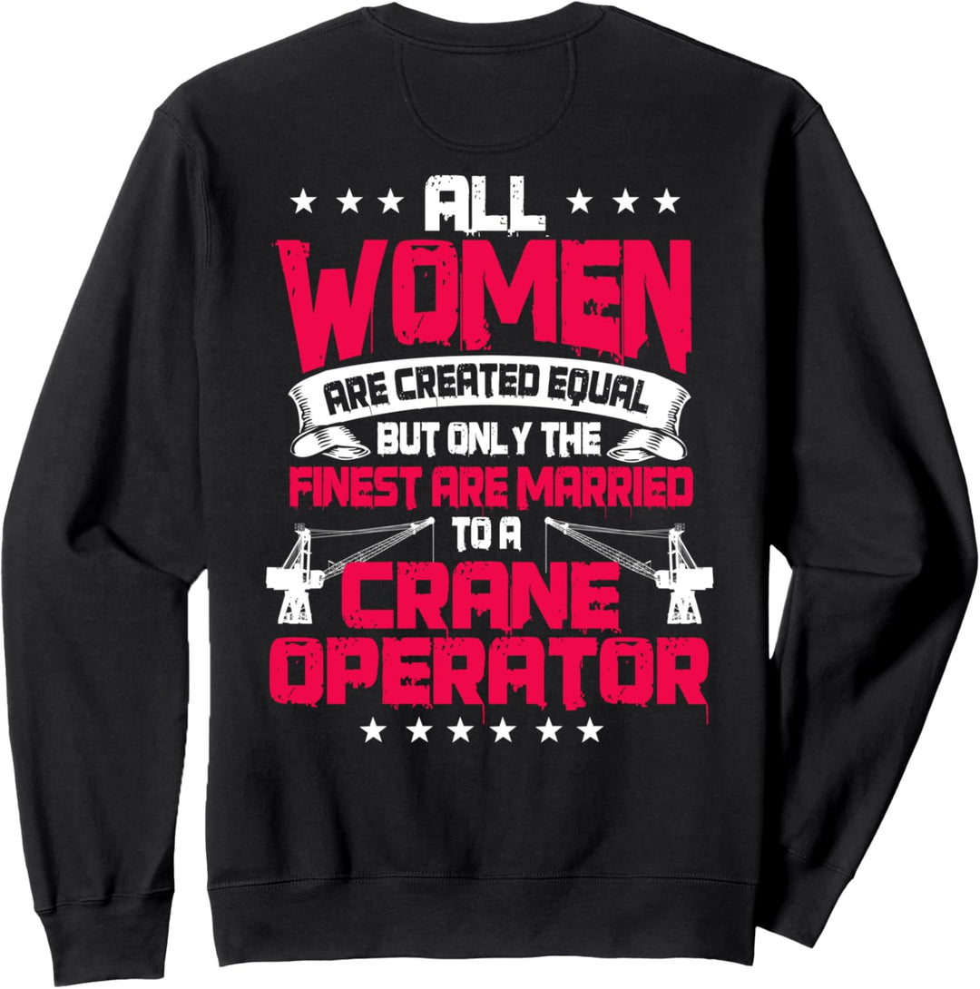 Kranführer Geschenke Design auf der Rückseite der Kleidung Sweatshirt