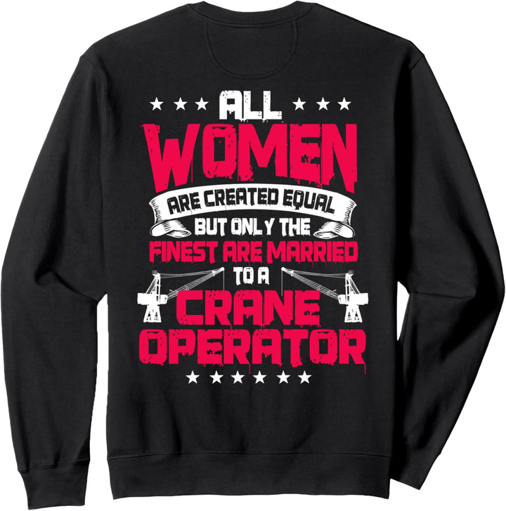 Kranführer Geschenke Design auf der Rückseite der Kleidung Sweatshirt