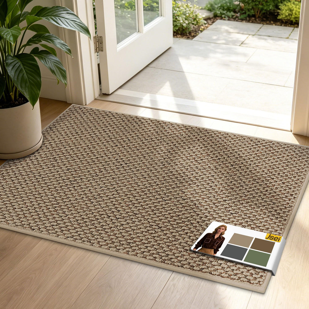 JSEI Fussmatte Innen 60 x 90 cm, Schmutzfangmatte rutschfest waschbar, Türmatte für Haustür Flur Ein