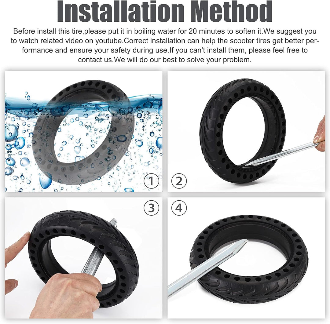 OUXI Xiaomi M365 Reifen, 8,5 Zoll Ersatzreifen Solid Reifen Mit 1 Montagewerkzeug Für Mijia Mi Xiaom