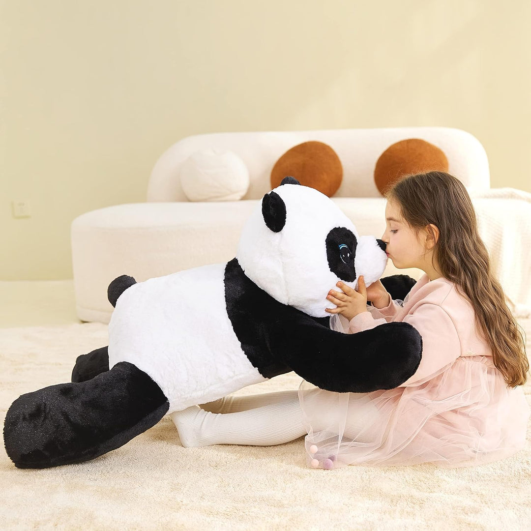 IKASA Gross Panda Kuscheltier Riesen Stofftier,Gross Plüschtier Riesige Plüsch Spielzeug 78cm Flausc