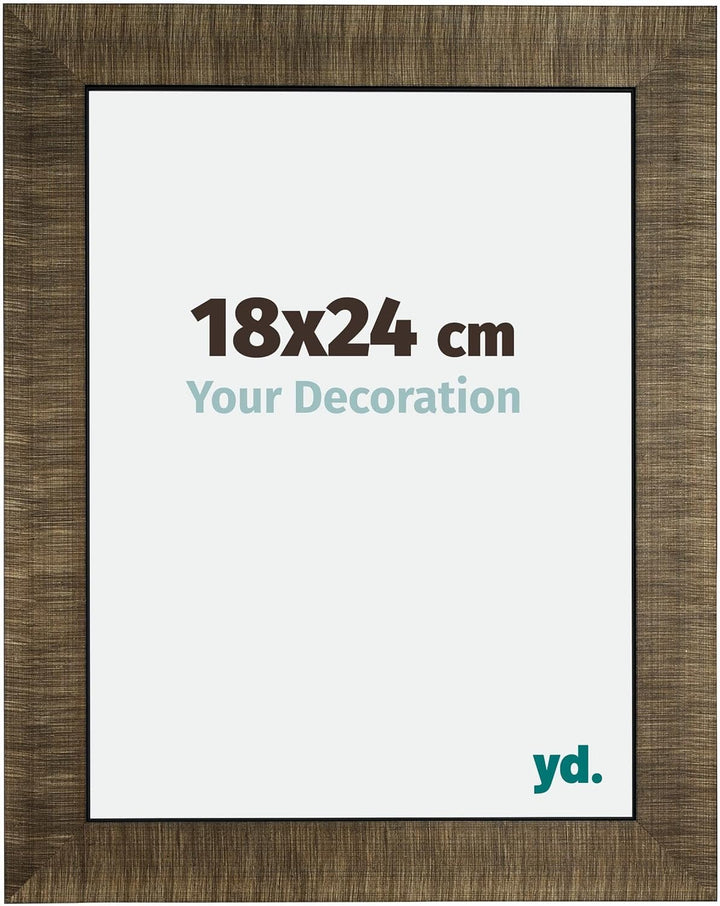 yd. Your Decoration - Bilderrahmen 18x24 cm - Bilderrahmen aus Holz mit Acrylglas - Antireflex - Aus