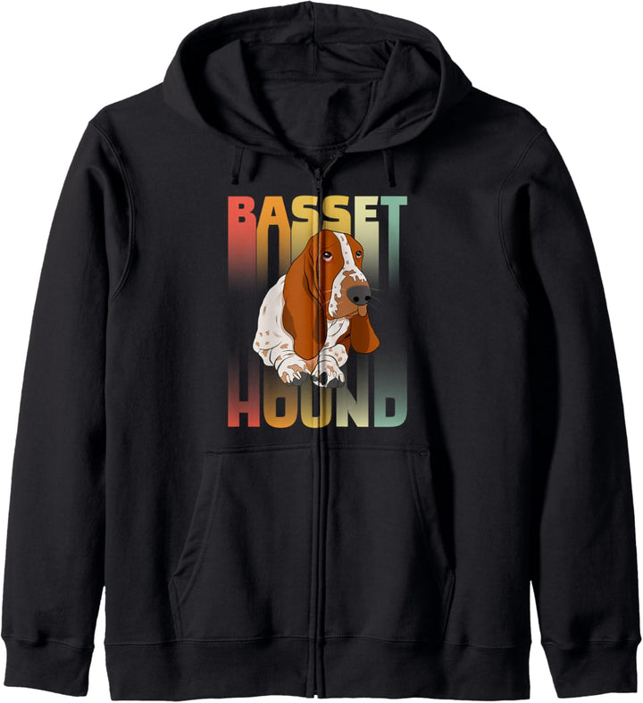 Lustiges Basset Hound Welpe Slogan Geschenk Kapuzenjacke