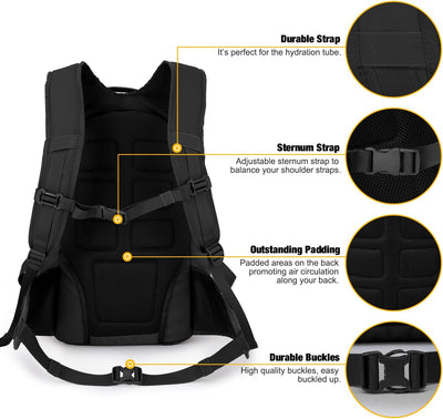 Mardingtop 35L Rucksack Herren Taktischer Wanderrucksacke Outdoor Survival Ausrüstung Trekkingrucksa