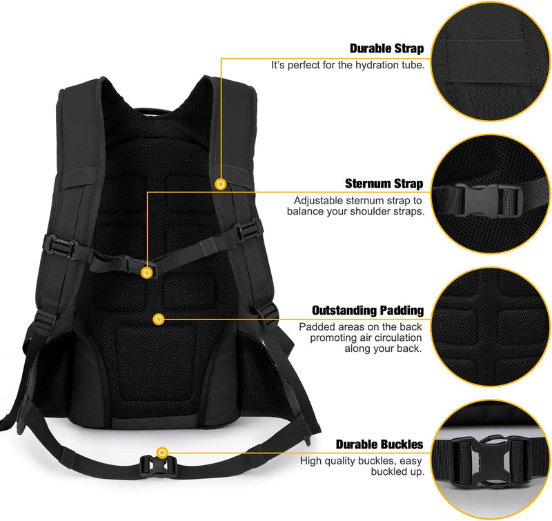 Mardingtop 35L Rucksack Herren Taktischer Wanderrucksacke Outdoor Survival Ausrüstung Trekkingrucksa